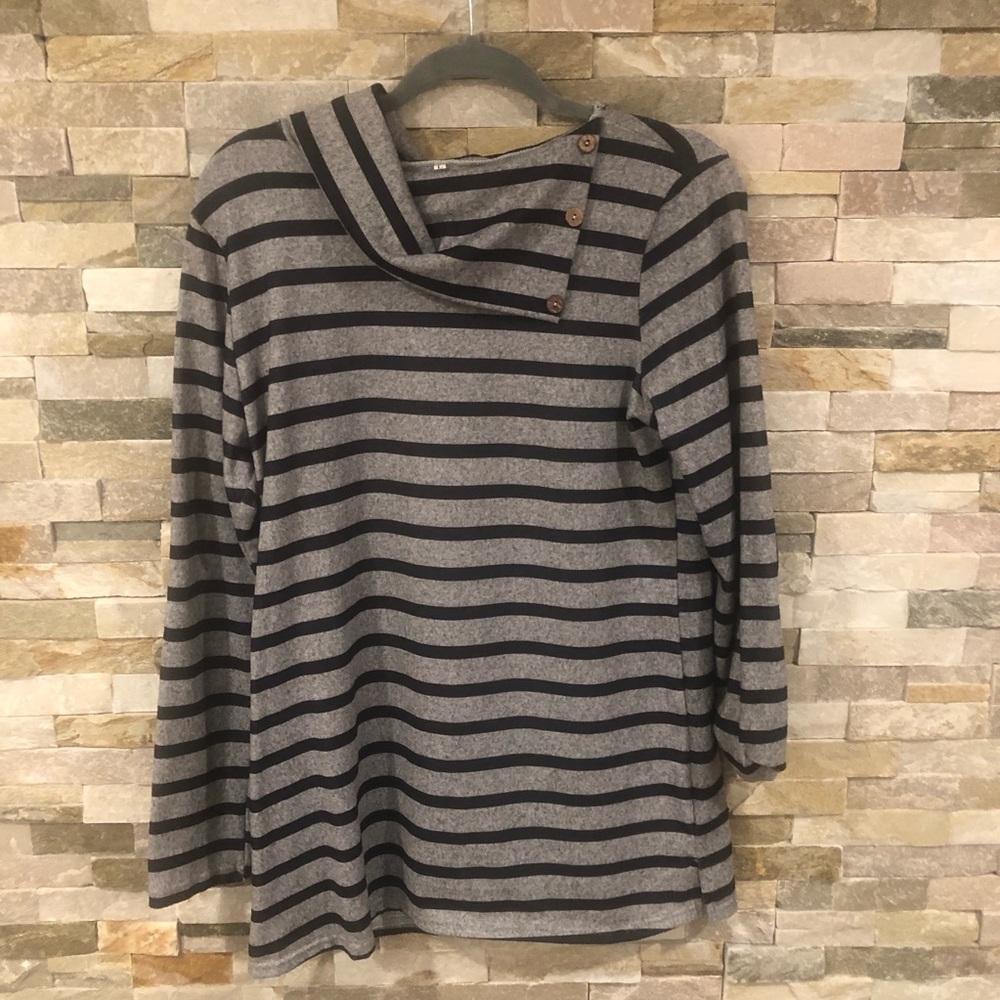 Striped tunic shirt